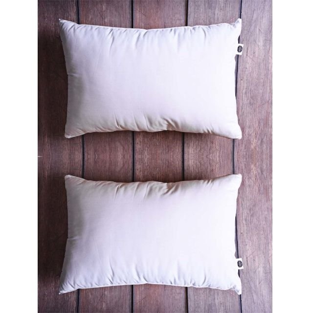Portico New York Pearl White Fibre Sleep Pillows Set of 2