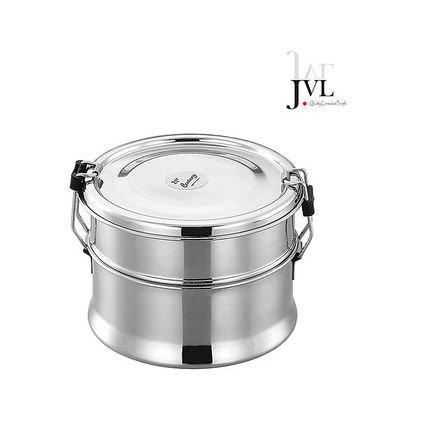JVL Double Layered Round Lunch Box