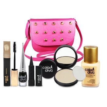 Beautiful Girls Makeup Combo Set With Stylish Sling Hand Bag