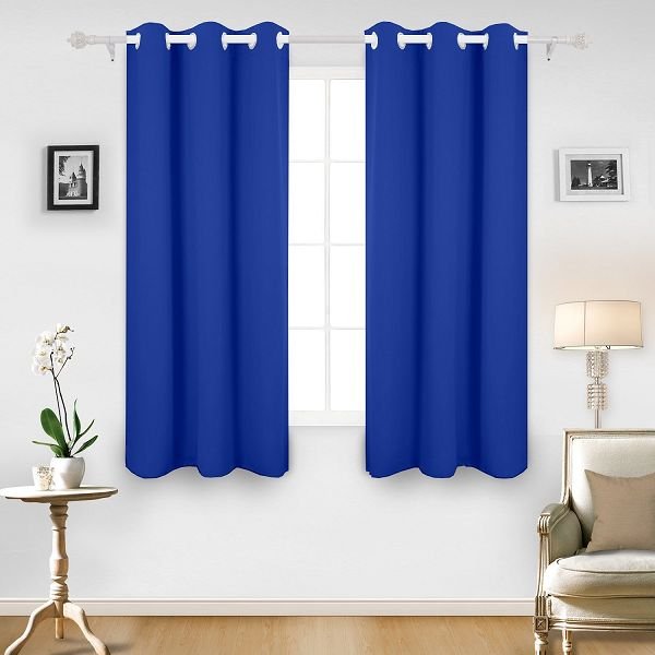 Cloth Fusion Valance Blackout Window Curtains Set of 2