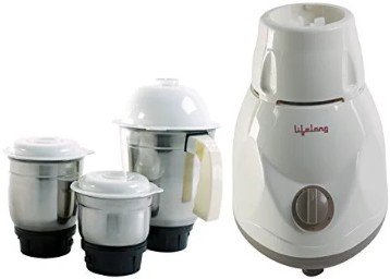 Lifelong Power 500-Watt Mixer Grinder with 3 Jars Rs.1049 - Amazon