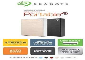 Seagate 5TB Backup Plus Portable External Hard Drive Rs. 9999
