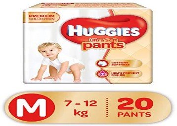 Huggies Ultra Soft Pants Medium Size Premium Diapers Rs.111