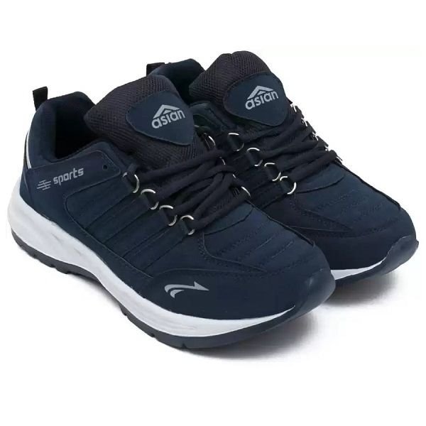 Asian Navy Blue Running Shoes For Men
