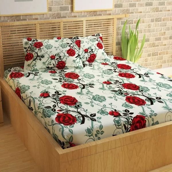 Story@Home Cotton Double Floral Bedsheet