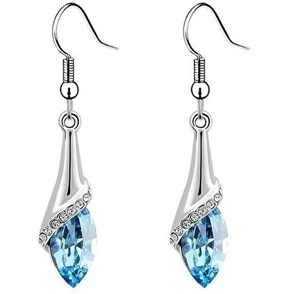 Shining Diva Women Crystal Dangle Earring