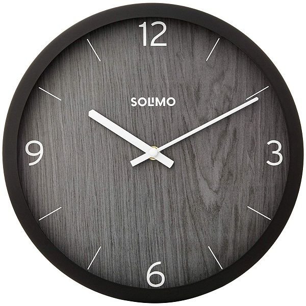 Amazon Brand Solimo Black Frame Wall Clock