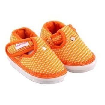 MBD Orange Music Bootees With Single Velcro