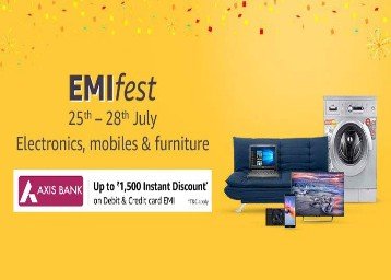 Amazon EMI Fest with Axis Cards [14th - 17th June]