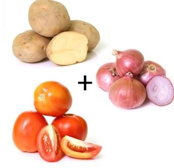 Get 20% off on Fresho Potato Onion Tomato 1 kg Each at rs.52.80