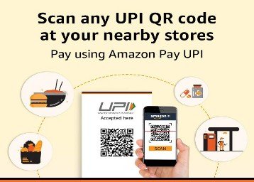 Amazon Pay UPI QR Code upto Rs. 500 Cashback on Rs. 250