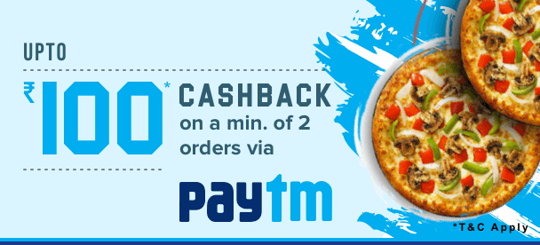 Dominos Cashback Offer - Upto 100 Cashback Via Paytm & amazon pay