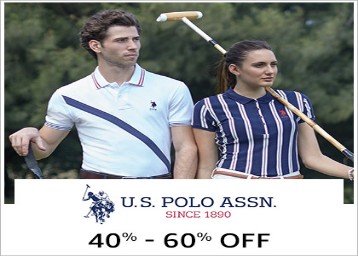 U.S. Polo Assn. Men's clothing at 40 - 60 % off at Amazon