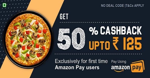Get 30% Cashback Upto Rs.100 on Domino’s Via Amazon Pay