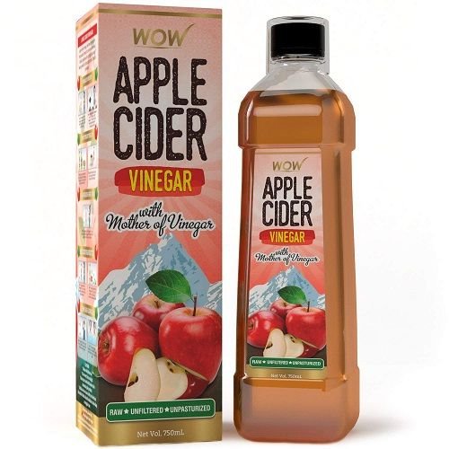 (Lowest Price)WOW Raw Apple Cider Vinegar - 750 ml @ Rs.399
