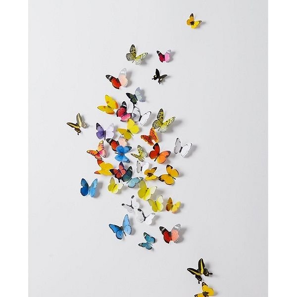 Jaamso Royals 'Multicolor 3D Butterflies' Wall Sticker