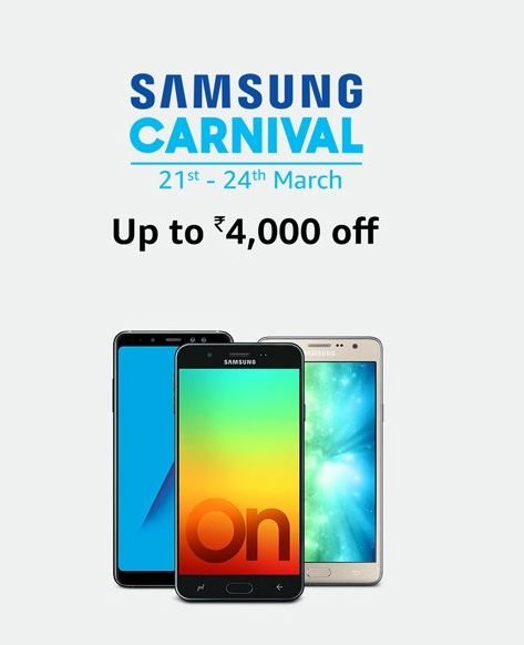 Amazon Samsung Carnival 21st- 24th March Up To Rs.4000 Discount