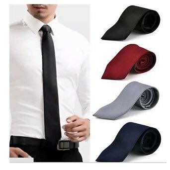 ShopLuvOnline Combo set of 4 slim necktie tie + 15% Cashback