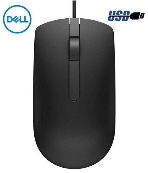 Dell MS116 USB Wired Optical Mouse, Black @ Rs.275