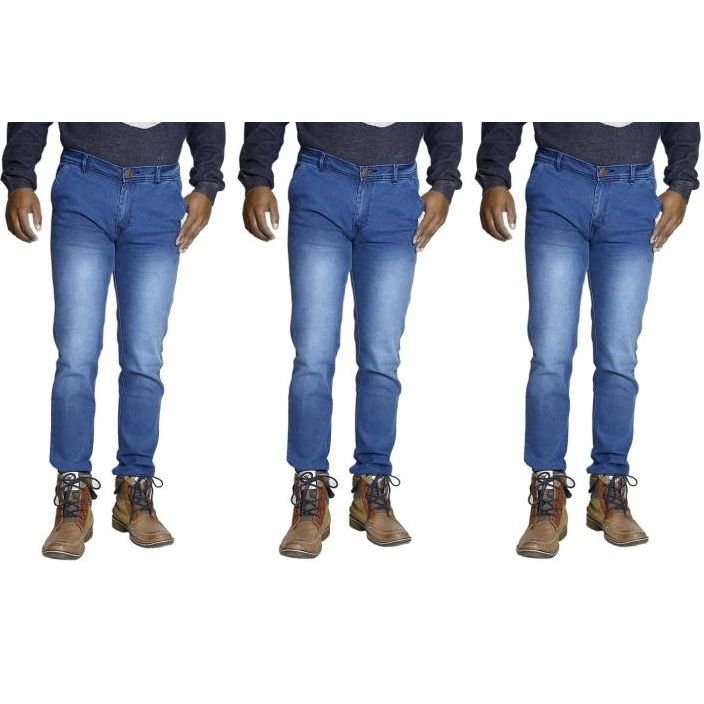 TYCON Skinny Men's Light Blue Jeans (Pack of 3) + 15% Cashback