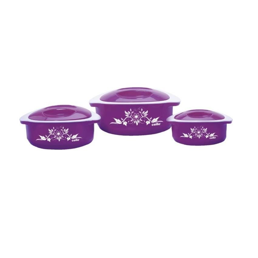 Cello Hot Meal Pack of 3 Casserole Set & Rs.20 Cashback