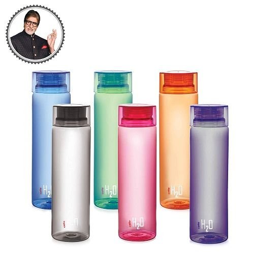 Cello H2O Unbreakable Bottle (1 Litre, Set of 6)