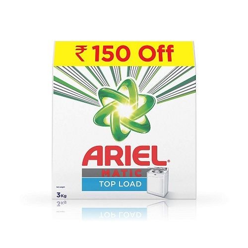 Ariel Matic Top Load Detergent Washing Powder, 3 kg With Rs 150 Off