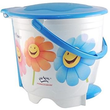 Princeware Printed Wave Round Small Garbage Bucket