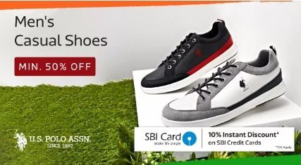 Min. 50% Off U.S. Polo Assn Men's Casual Shoes