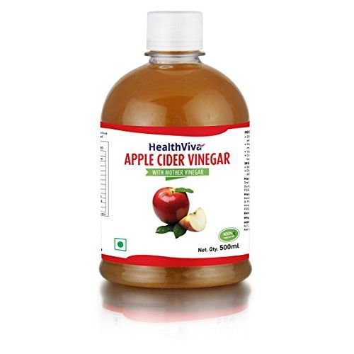 HealthViva Apple Cider Vinegar 100% Natural, 0.5 L Unflavoured