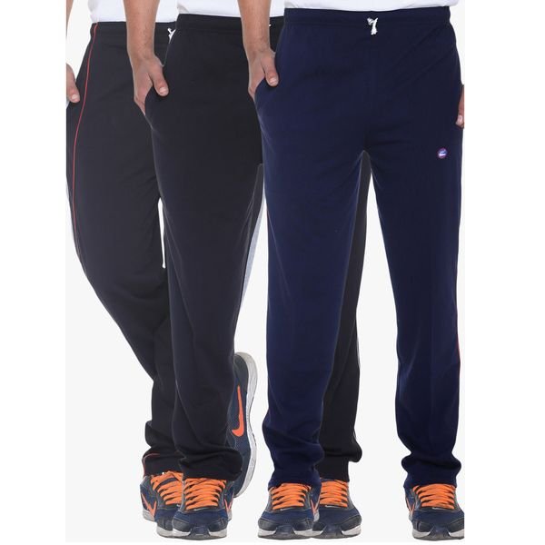 Vimal Pack Of 3 Multicoloured Solid Track Pants + Rs.200 Cashback