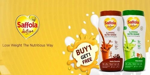 Saffola Active Slimming Nutri-Shake (Buy 1 Get 1 FREE)