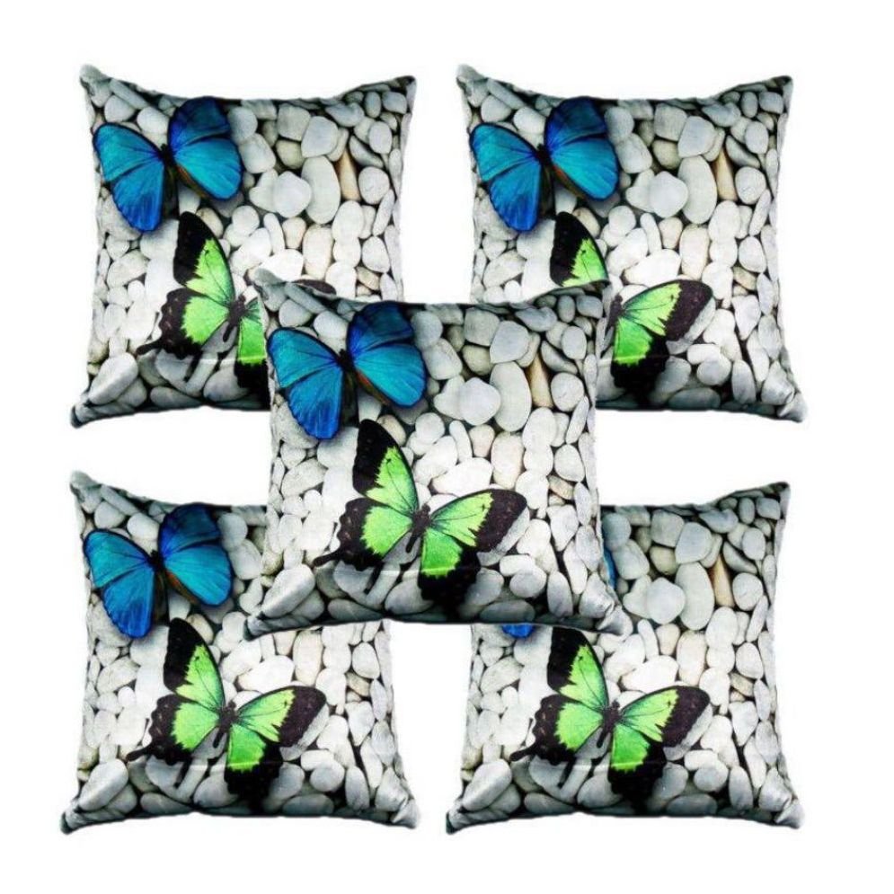 Laying Style Cotton Cushion Covers - Set of 5
