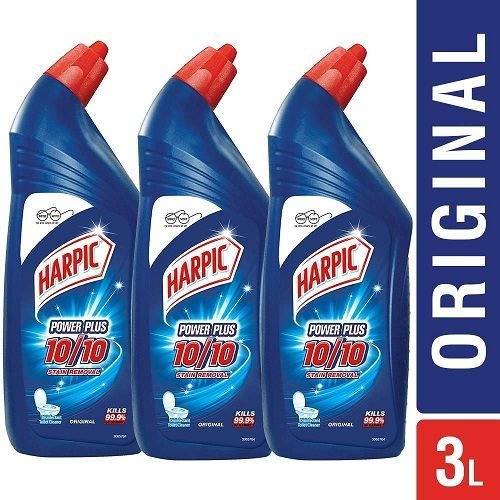 Harpic Powerplus Toilet Cleaner - 1000 ml (Pack of 3, Original)