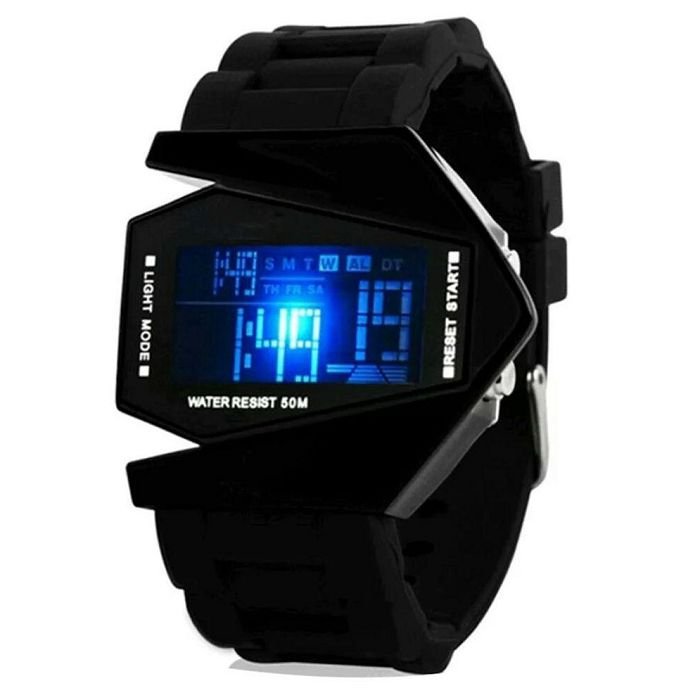 SMC Black Digital LED Watch + 15% Instant Discount