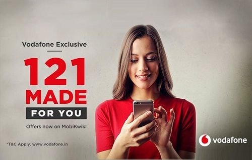 Get Vodafone Exclusive 121 Made for You Offers on MobiKwik