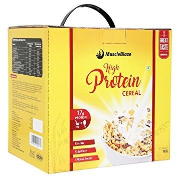 MuscleBlaze High Protein Cereal, 1 kg Unflavoured