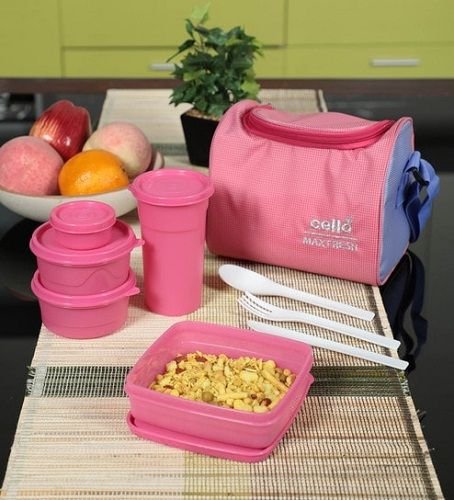 Cello Max Fresh Sling 5 Container Lunch Box With Bag @ Rs.449