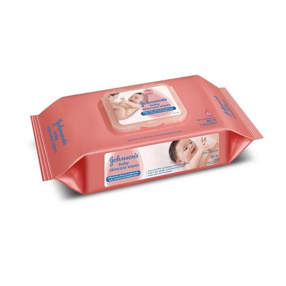Johnson's Baby Skincare Wipes, 80 Wipes