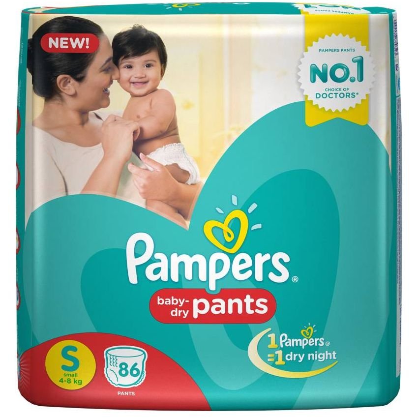Pampers Pants Diapers Small Size 86 pc Pack - S