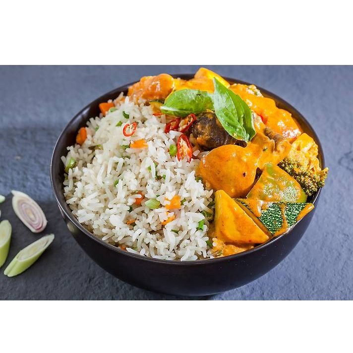 Bangkok Coconut Curry Rice Bowl Pan-Asian