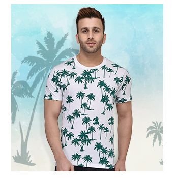 Men Printed T-shirt Under Rs.399 & Get 15% Extra OFF
