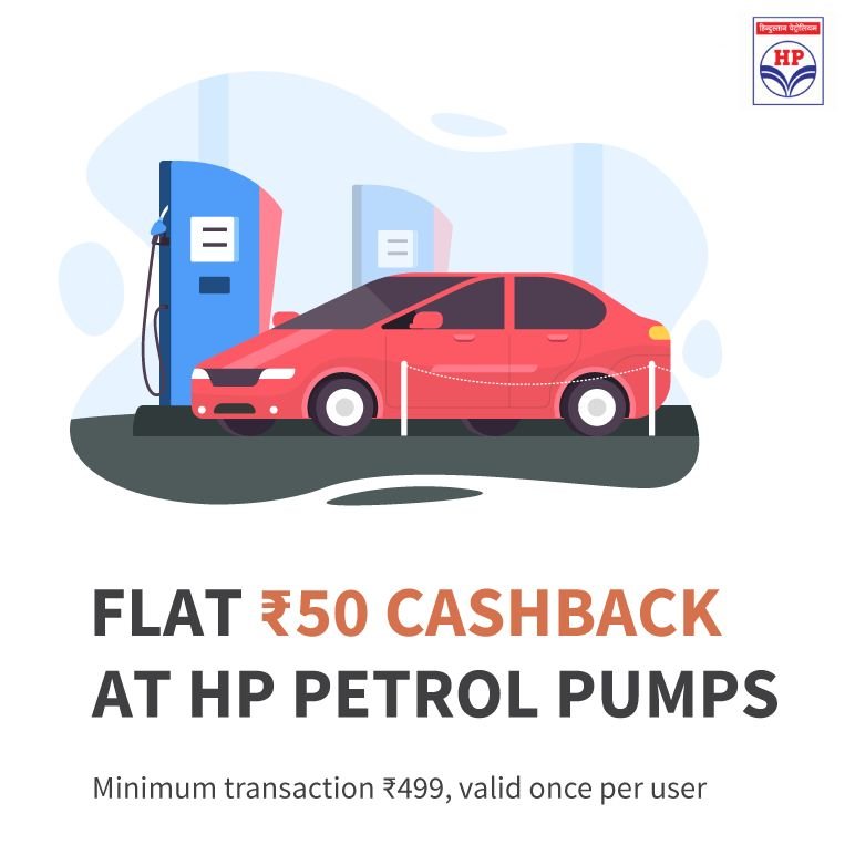 Flat Rs.50 Cashback At Petrol Pumps Via Freecharge