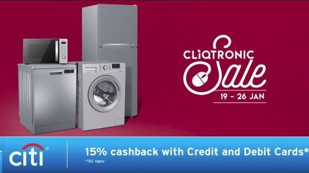Tata Cliq Cliqtronic Sale(19-26th Jan): Upto 70% Off + 15% cashback
