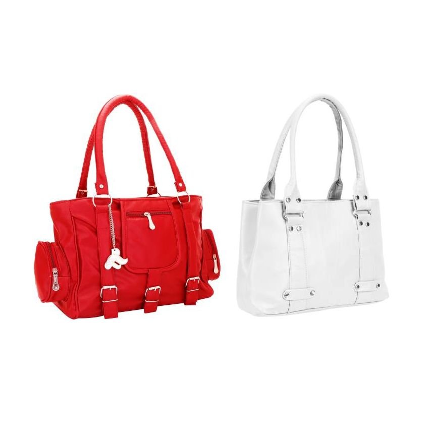Lady bar Shoulder Bag Causal (Red, White)