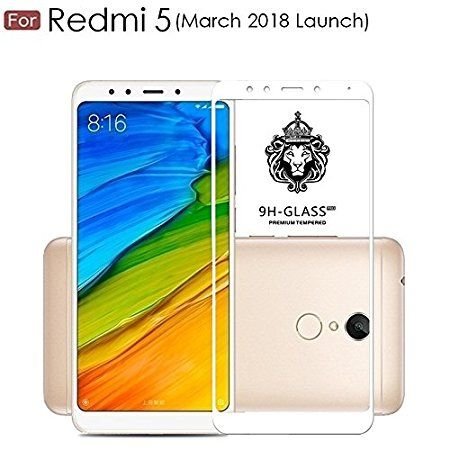 REDMI 5 - 9H Hardness 2.5D Toughened Full Body Tempered Glass