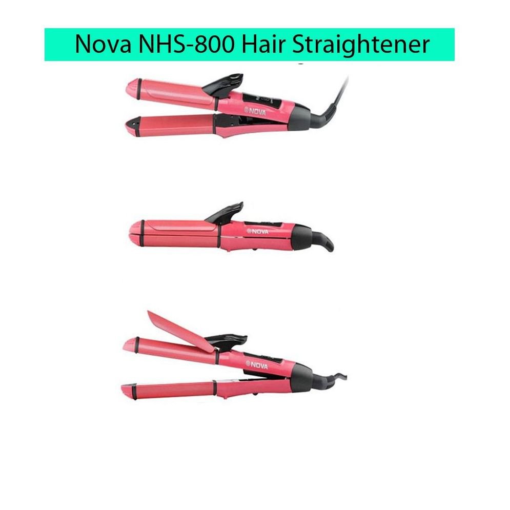 Nova NHS-800 Hair Straightener - Pink