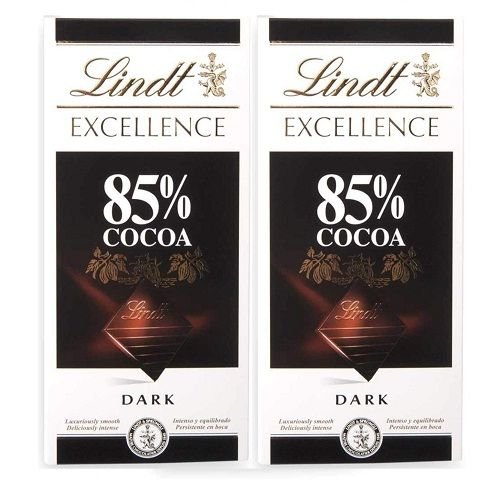 Lindt Excellence 85% Cocoa Chocolate, 2 X 100 g