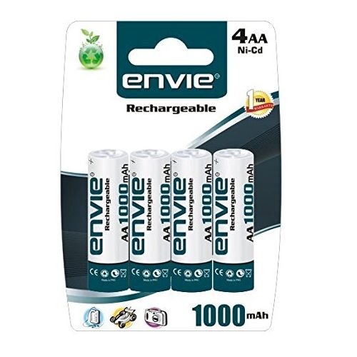 Envie Rechargeable AA Batteries - Pack Of 4