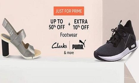 Prime Exclusive offer: Upto 50% Off + Extra 10% Off on Footwear